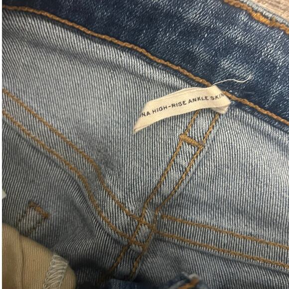 Rag & Bone Nina High Rise Distressed Skinny Jeans Size 26 - Picture 4 of 5